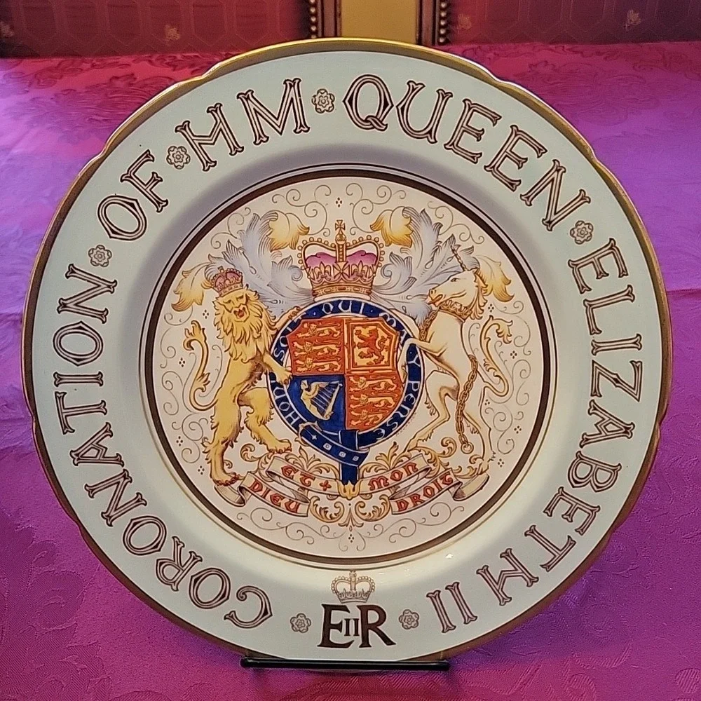 VTG Queen Elizabeth II Coronation‎ 1953 Paragon Plate 10 5/8